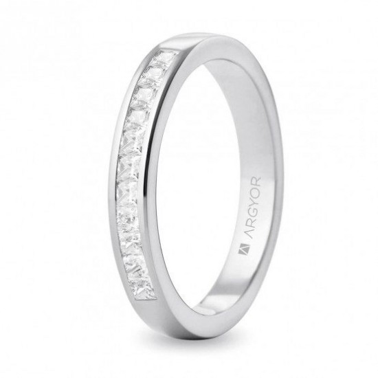 Anillo de platino y diamantes 0.44ct Anillo de platino y diamantes 0.44ct